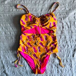 aerie one piece cutout swimsuit size XL